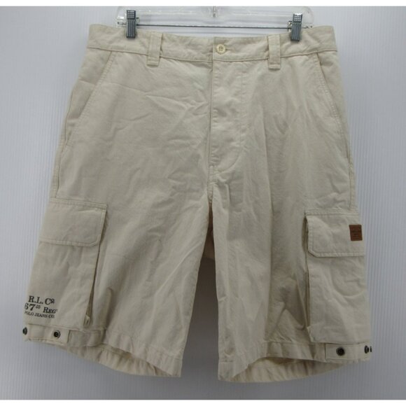 VINTAGE Ralph Lauren Polo Shorts 34 Cargo Military Utility 67th Regt * - Picture 1 of 14
